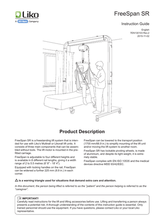 FreeSpan SR Instruction Guide Rev 2 Nov 2015