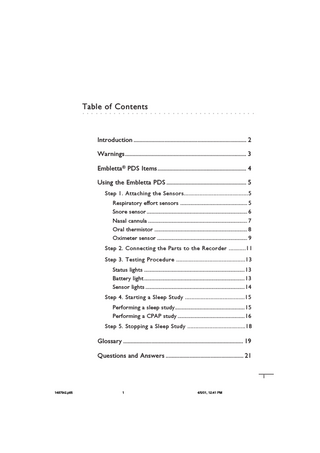 Embletta PDS User Manual May 2001