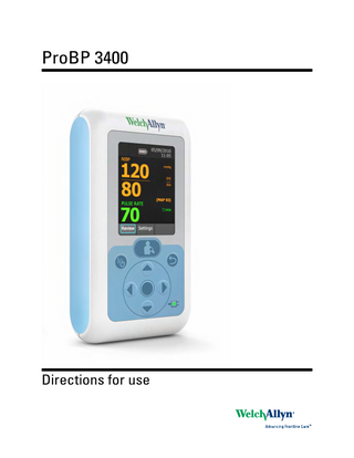 ProBP 3400 Directions for use Ver A