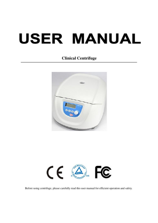 SciSpin ONE Operating Manual Ver April 2012
