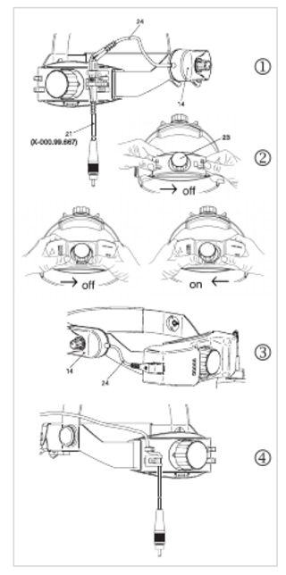 HEINE OMEGA500, OMEGA 500 UNPLUGGED Head-worn binocular indirect ophthalmoscope Instructions for use