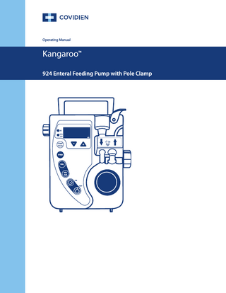 Kangaroo 924 Enteral Feeding Pump Operating Manual April 2012