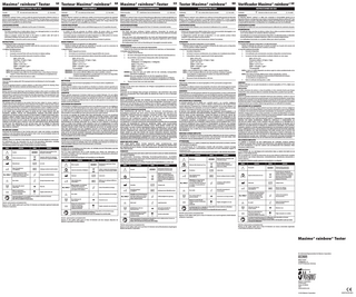 Masimo rainbow Tester Directions for Use