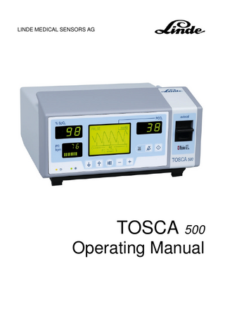 TOSCA 500 Operating Manual