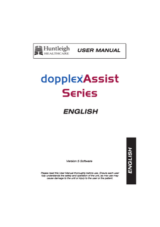 Table of Contents  Contents 1.0  Introduction...5 1.1 1.2 1.3 1.4  2.0  Warnings...6 Recommended Clinical Applications...7 APPG and VPPG Sensors...8 APPG2 Sensor Applications...8  Operation...9 System configuration...11  3.0  3.1 3.2 3.3 3.4 3.5 3.6 3.7 3.8 3.9 3.10  4.0  Setting the Language...11 Setting the Time & Date...11 System Controls...12 Power Up Settings...12 Restore Factory Default Settings (Display)...13 Touch Screen Calibration...13 Network & Database Password Configuration...13 Printer Set Up...14 Service Set Up...15 Help Screens...15  Entering Patient Details...16 4.1 4.2  Finding Existing Patients...17 Entering New Patients Details...18  5.0  Recording Waveforms and Pressures...19  6.0  Doppler Applications (not applicable to all Modules)...20 6.1 6.2 6.3 6.4 6.5 6.6 6.7 6.8 6.9 6.10  2  Page No.  Running the Sonogram...20 The Frozen Sonogram...22 Reviewing the Complete Test...23 Adding Extra Traces...24 Entering Patient Details at the End of the Test, and Saving...24 Preset Order of Test Sites...25 Re-naming the Test Sites...25 Adding Calculations to the Sonogram...26 Changing the Sonogram Display...26 Starting the Exercise Test...27  