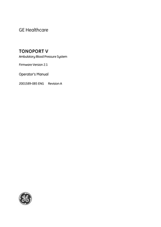 TONOPORT V Operators Manual Ver 2.1