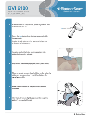 BVI 6100 Quick Reference for Bladder Volume