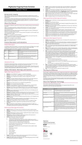 MightySat Rx Fingertip Pulse Oximeter Operators Manual Dec 2014