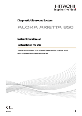 ARIETTA 850 Instructions for Use Rev 5 March 2018