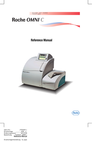 Omni C Analyzer Reference Manual