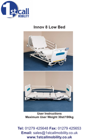 Innov 8 Bed User Instructions