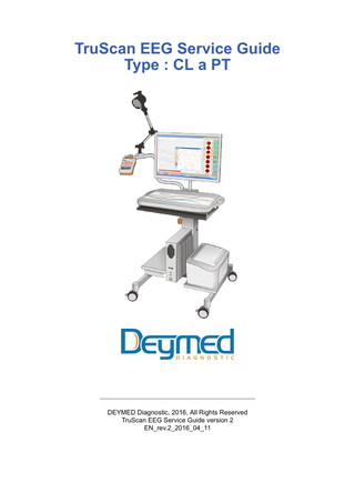 TruScan EEG Service Guide Type CL a PT rev 2 April 2016