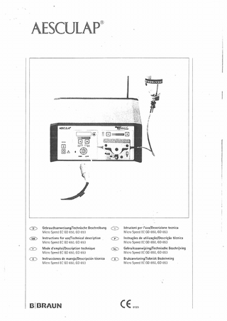 EC GD650, GD653 Instructions for Use – Technical Description