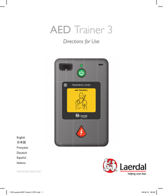 AED Trainer 3 Directions for Use Rev B June 2012