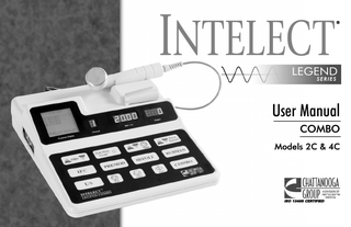 Intelect Legend Series Combo Model 2C & 4C User Manual Rev E