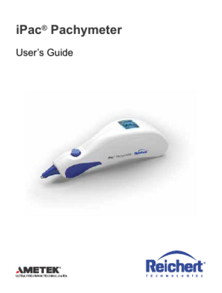 iPac Pachymeter Users Guide Rev C