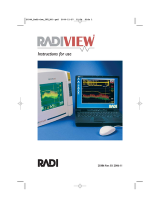 RADIVIEW Instructions for Use Rev 03 Nov 2006