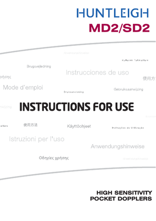 MD2-SD2 Instructions for Use