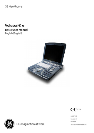 Voluson e Basic User Manual Rev 5 SW 8.2X