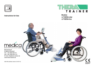 THERA TRAINER Instructions for Use A000-785 sw ver 2.0 Jan 2010