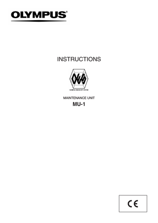 MU-1 MAINTENANCE UNIT Instructions April 2005