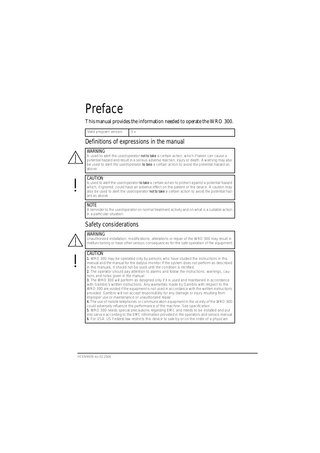 WRO 300 and WRO 300 H Instructions Rev 02.2006