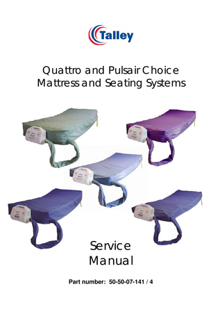 Quattro and Pulsair Choice Systems Service Manual Issue 3 to 4 Jan 2012