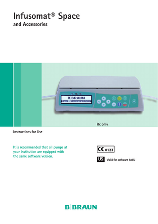 Infusomat Space Instructions for Use Sw 586U Aug 2015