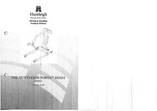 PORTA HOIST MODELS 130, 155 & 180 USER MANUAL