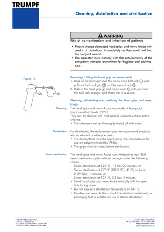 Hand Grip Cleaning, Disinfection and Sterilization Guide