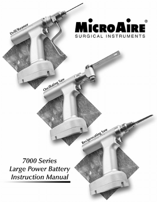 7000 Series Large Power Battery Instrument System Instruction Manual Rev A March 2002