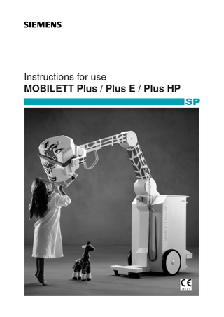 MOBILETT Plus, Plus E & Plus HP Instructions for use 2003