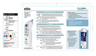 ThermoScan PRO 6000 Cleaning and Maintenance Guide Rev A