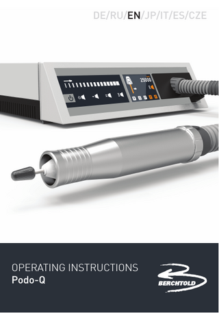 DE/RU/EN/JP/IT/ES/CZE OPERATING INSTRUCTIONS Podo-Q