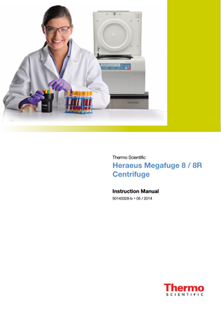 Megafuge 8 and 8R Instruction Manual May 2014