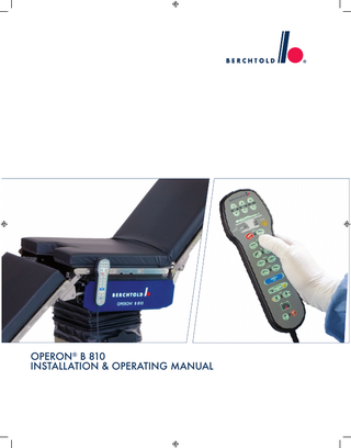 OPERON B810 Operating and Installation Manual Rev 2