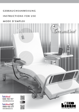 Dreamline Instructions for Use June 2015