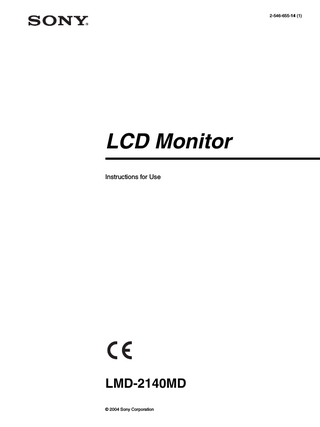 LMD-2140MD Instructions for Use