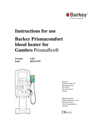 Prismacomfort Instructions for Use ver 3 EN Dec 2015