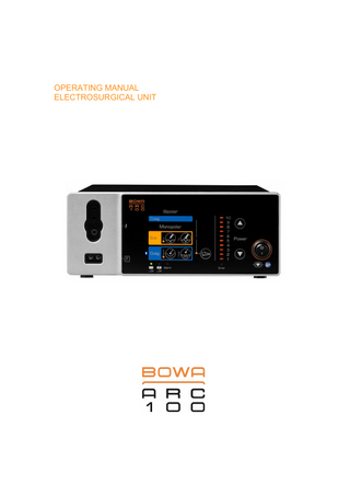 BOWA ARC 100 Operating Manual  V 1.04 Dec 2014