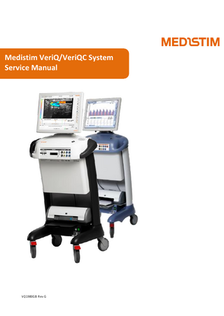 Medistim VeriQ/VeriQC System Service Manual  VQ1980GB Rev G  