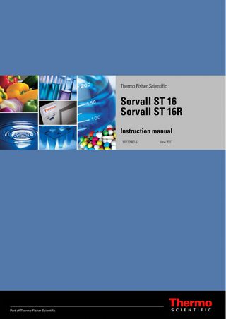 Sorvall ST16 and 16R Instruction Manual June 2011