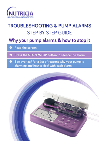 Flocare Infinity Pump Troubleshooting and Pump Alarms Step by Step Guide Feb 2019