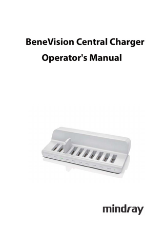 BeneVision Central Charger Operators Manual Ver 2.0 June 2017