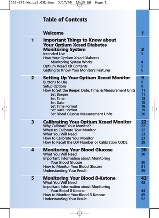 Optium Xceed User Manual