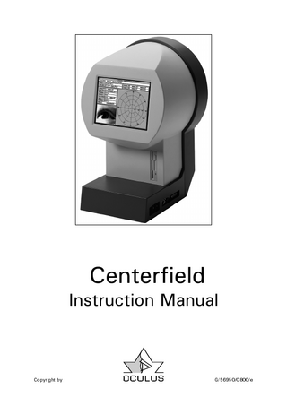 Centerfield Instruction Manual Aug 2000