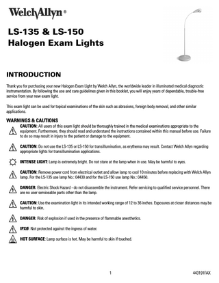 LS-135 and LS-150 User Manual