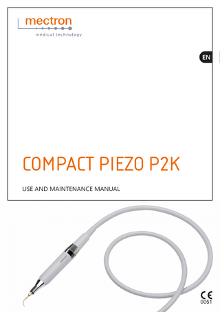 COMPACK PIEZO P2K Use and Maintenance Manual