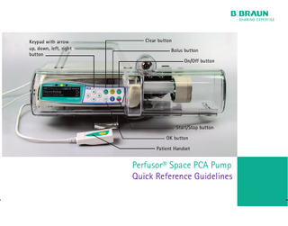 Infusomat Space Quick Reference Guide March 2016