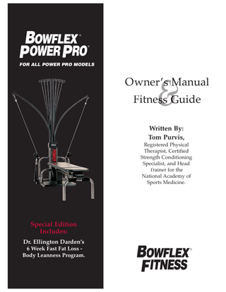 Bowflex Power Pro Owners Manual 2003